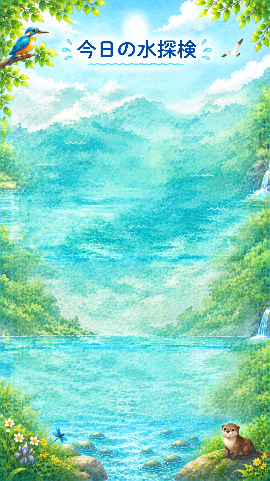 今日の水探検